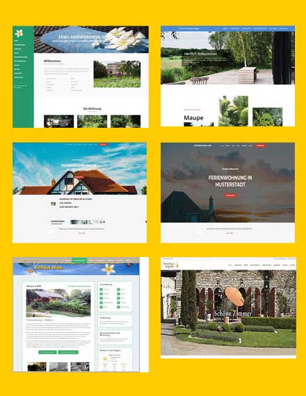 Homepage Vorlage Ferienwohnung