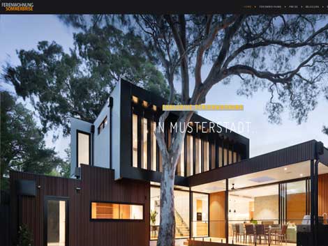Wordpress Ferienhaus Website Demo