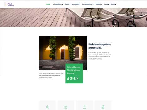 Homepage Vorlage Ferienwohnung