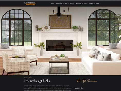 Homepage Vorlage Ferienwohnung
