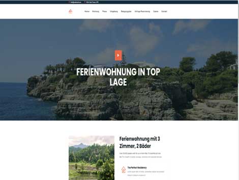 Homepage Vorlage Ferienwohnung