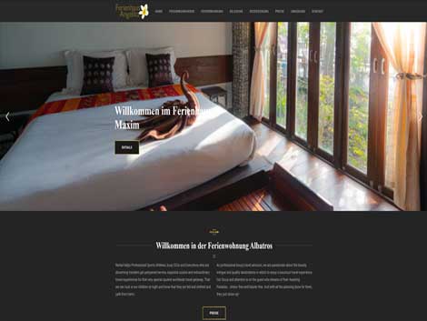 Homepage Vorlage Ferienwohnung